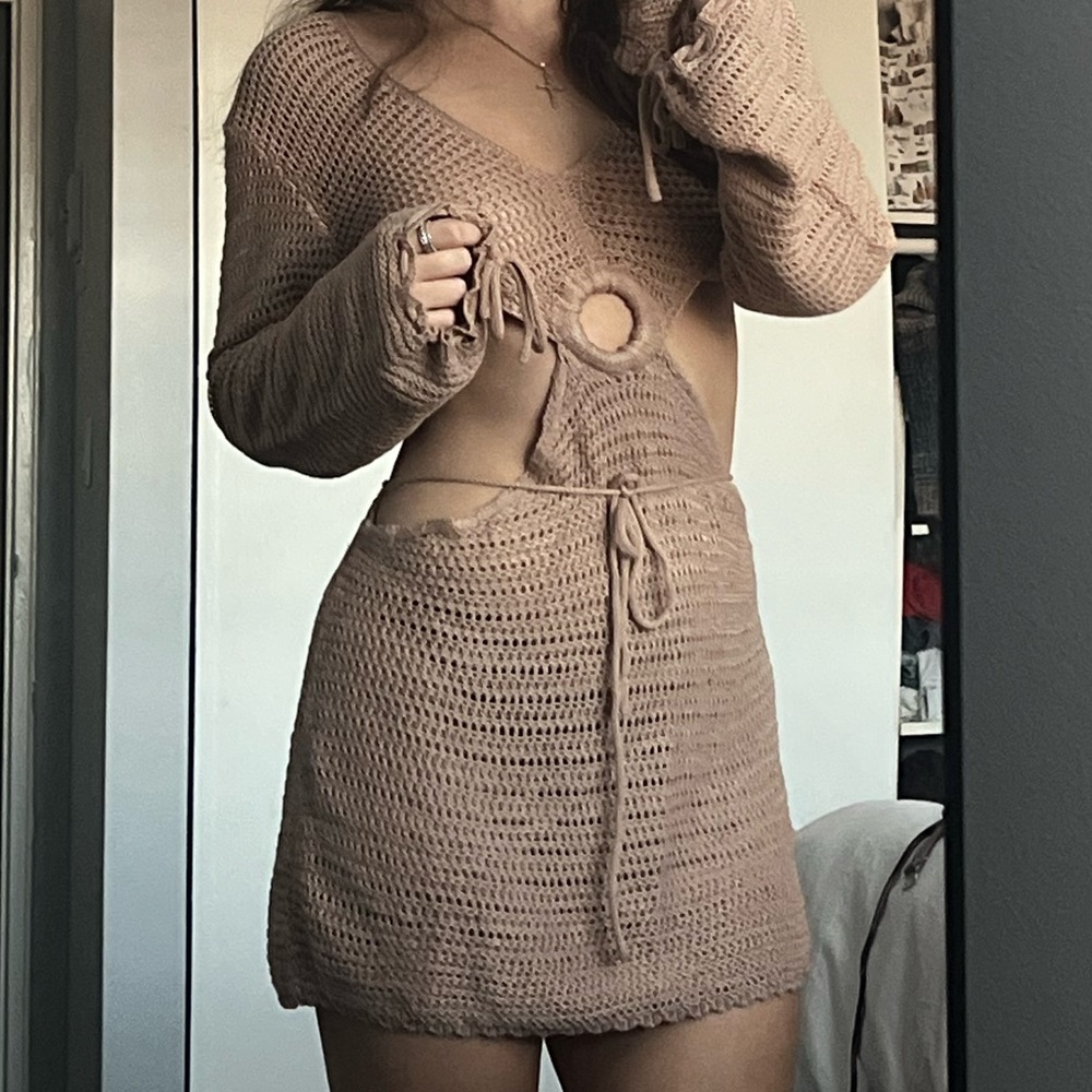 Brown beach cover up